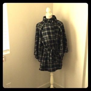 Black and white jacket or blazer.